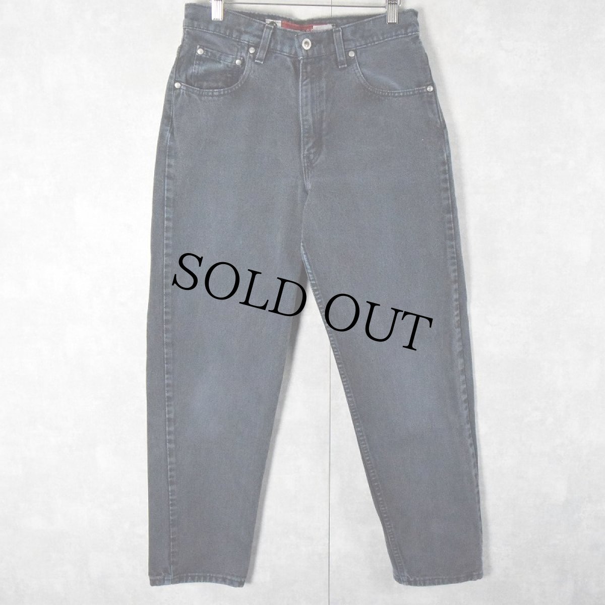 画像1: 90's Levi's SILVER TAB "Loose" USA製 ブラックデニムパンツ W30 (1)