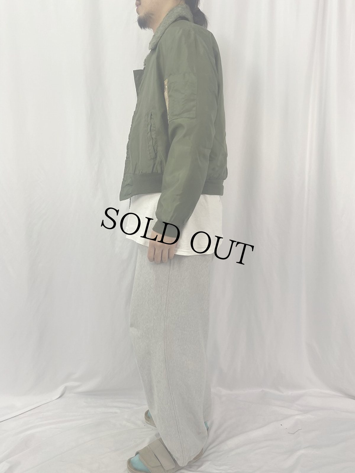 画像3: 70's MONTGOMERY WARD "B-15 TYPE" フライトジャケット M (3)