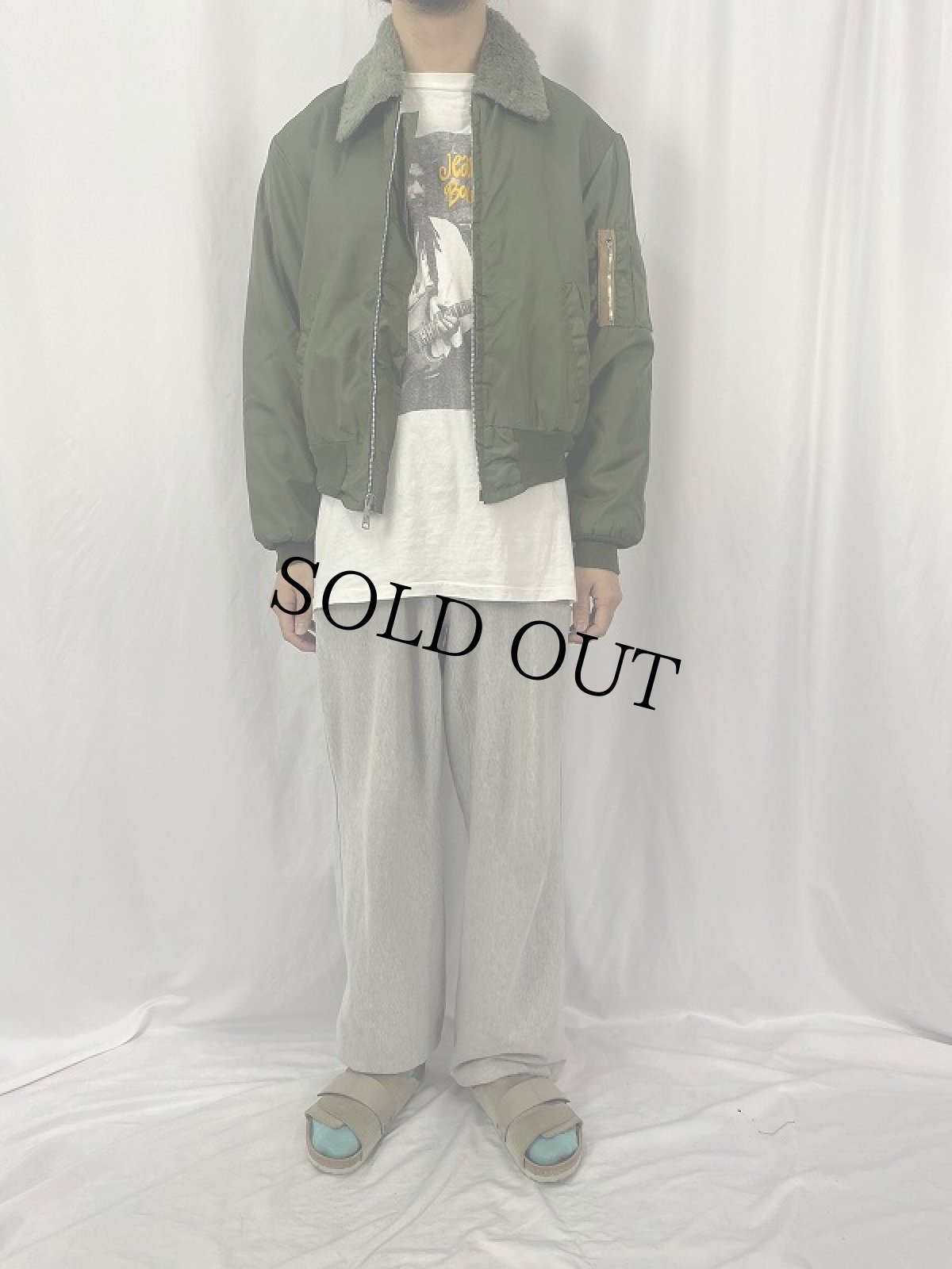 画像2: 70's MONTGOMERY WARD "B-15 TYPE" フライトジャケット M (2)