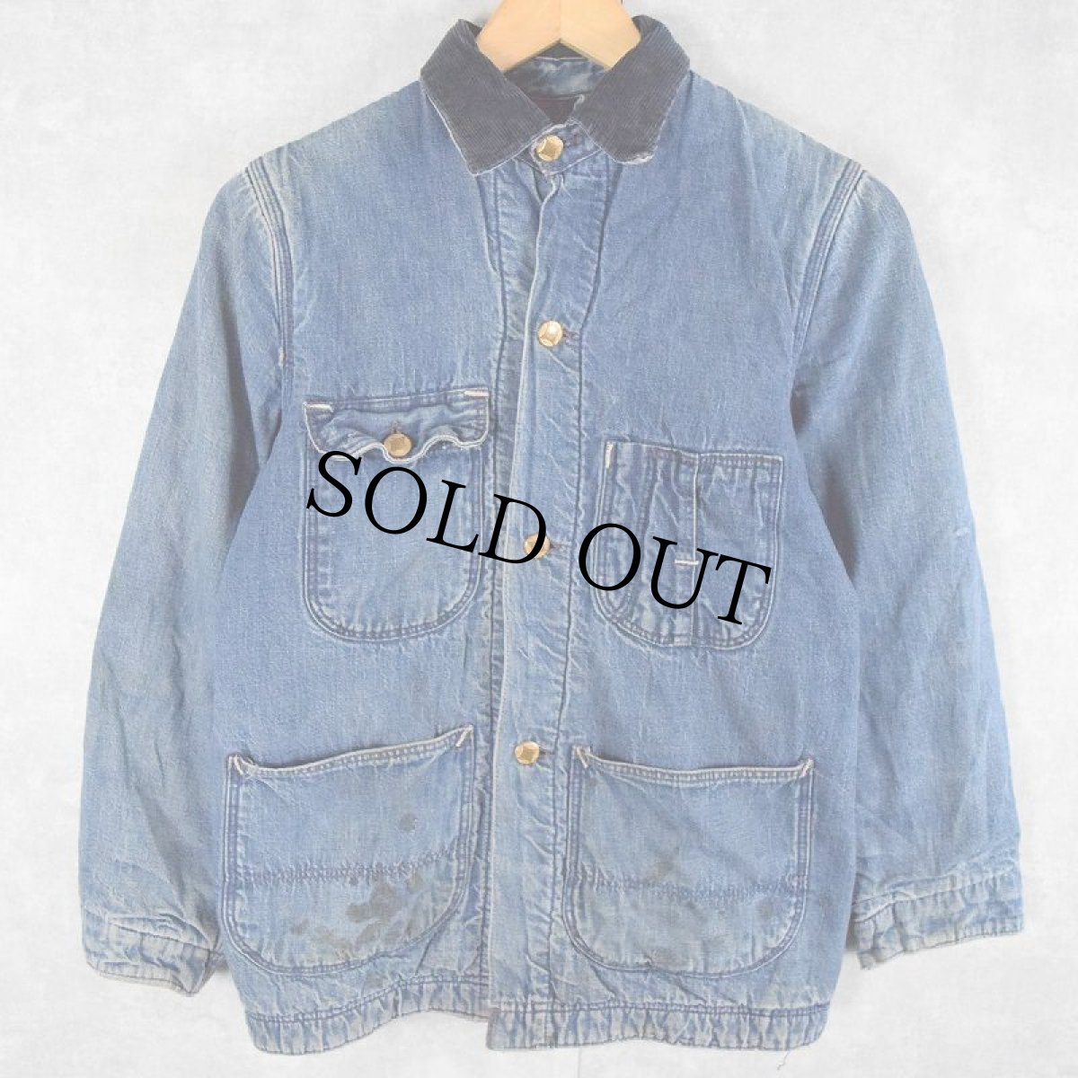 画像4: 60's STOREBRAND ブランケットライナー デニムカバーオール (4)