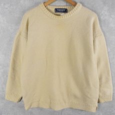 画像1: Guernsey WOOLLENS ガンジーニットセーター SIZE46 (1)