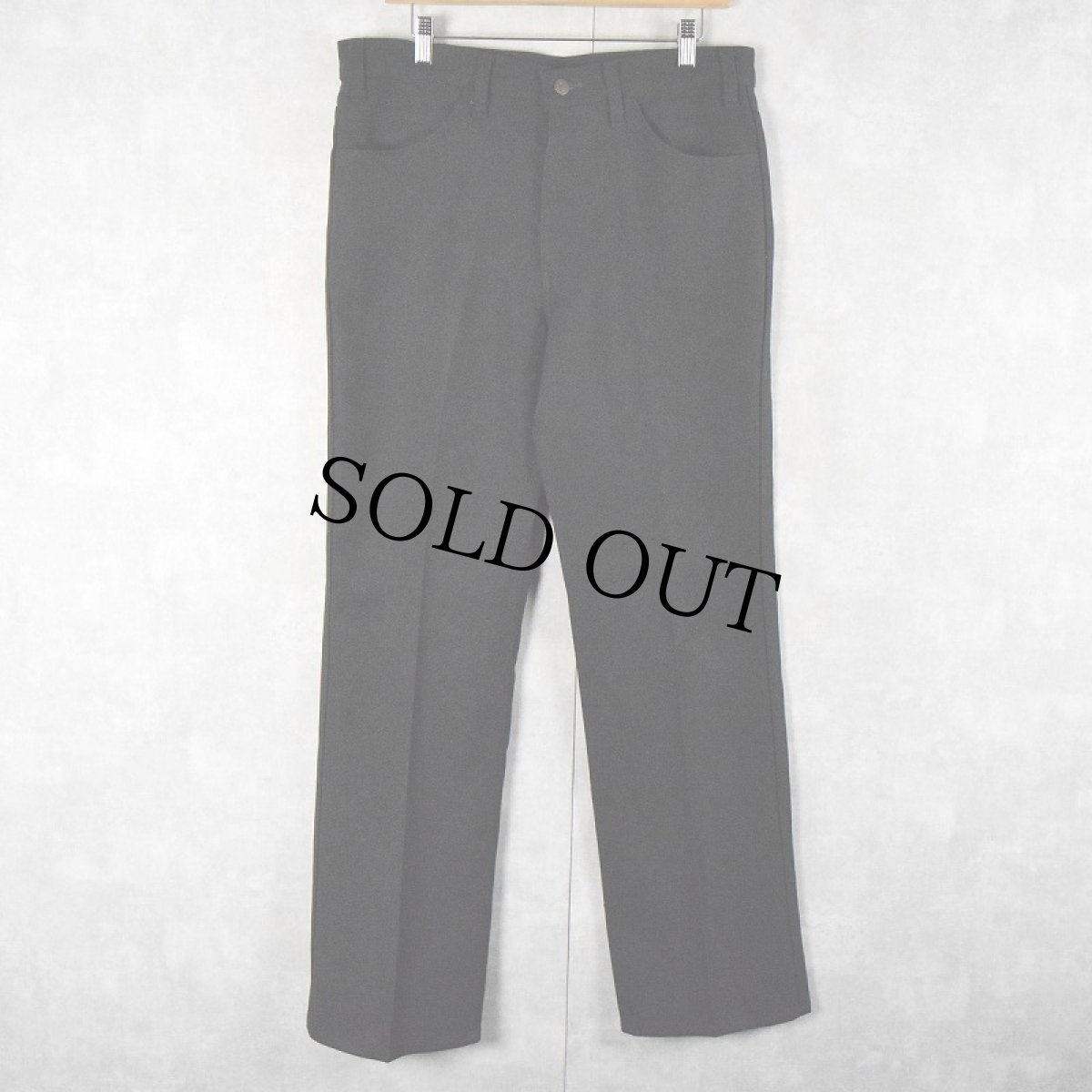 画像1: 80's Levi's "STA-PREST" PANTS W35 BLACK (1)