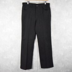 画像1: 80's Levi's "STA-PREST" PANTS W35 BLACK (1)