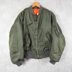 画像1: 90's〜 ALPHA INDUSTRIES,INC. 民間用 USA製  MA-1 フライトジャケット X-LARGE (1)