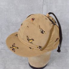 画像1: 【SALE】 〜60's UTICA DUXBAK ゲームバード柄 コーデュロイハンティングキャップ (1)