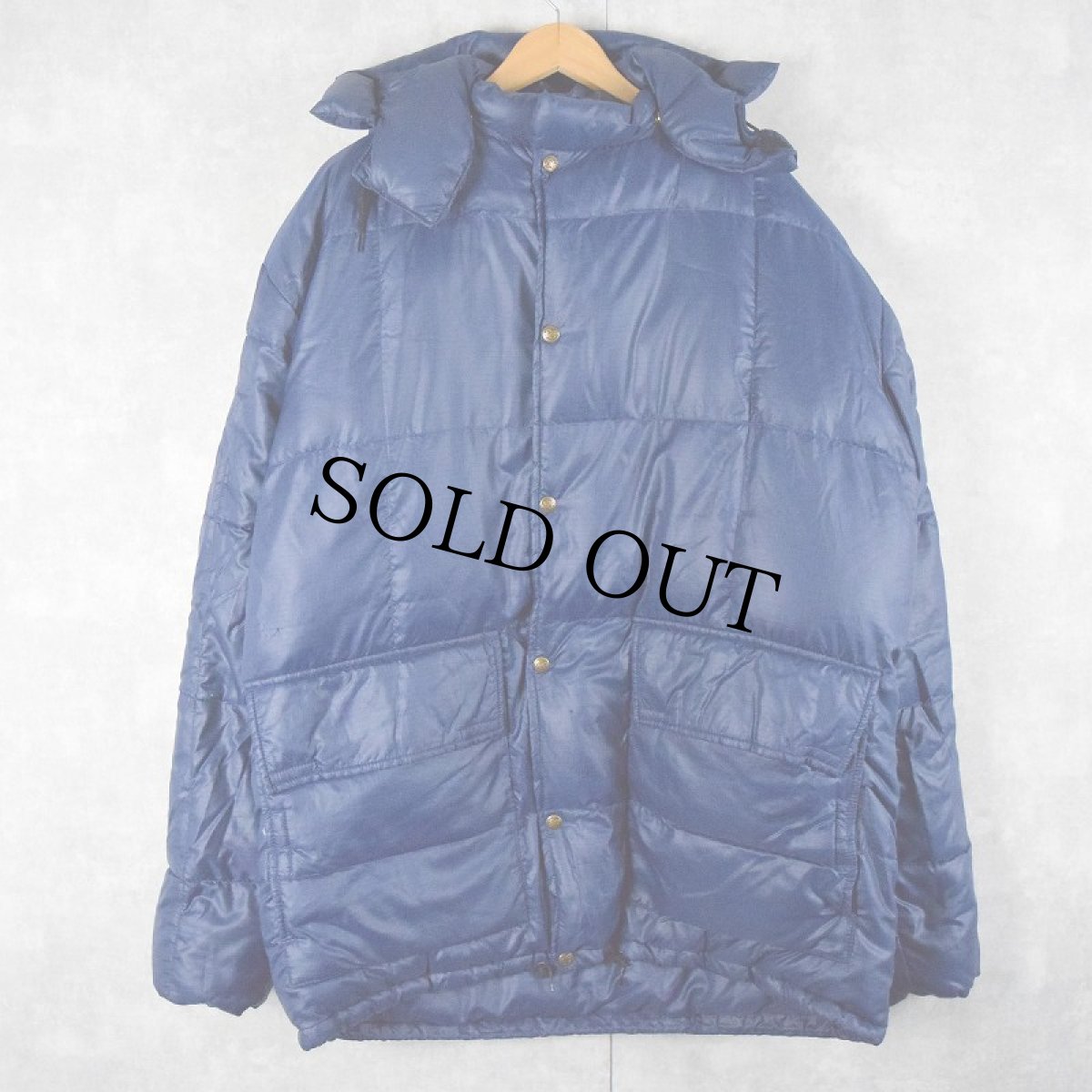 画像1: 70〜80's Eddie Bauer ダウンコート NAVY (1)