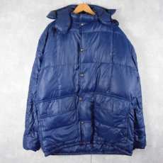 画像1: 70〜80's Eddie Bauer ダウンコート NAVY (1)