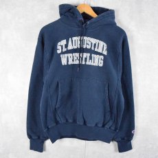 画像1: 00's Champion REVERSE WEAVE "ST.AUGUSTINE WRESTLING" プリントスウェットフーディー S (1)