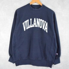 画像1: 00's Champion REVERSE WEAVE "VILLANOVA" プリントスウェット M (1)