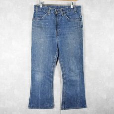 画像1: 70〜80's Levi's 646-0217 オレンジタブ ベルボトムデニムパンツ W32 (1)