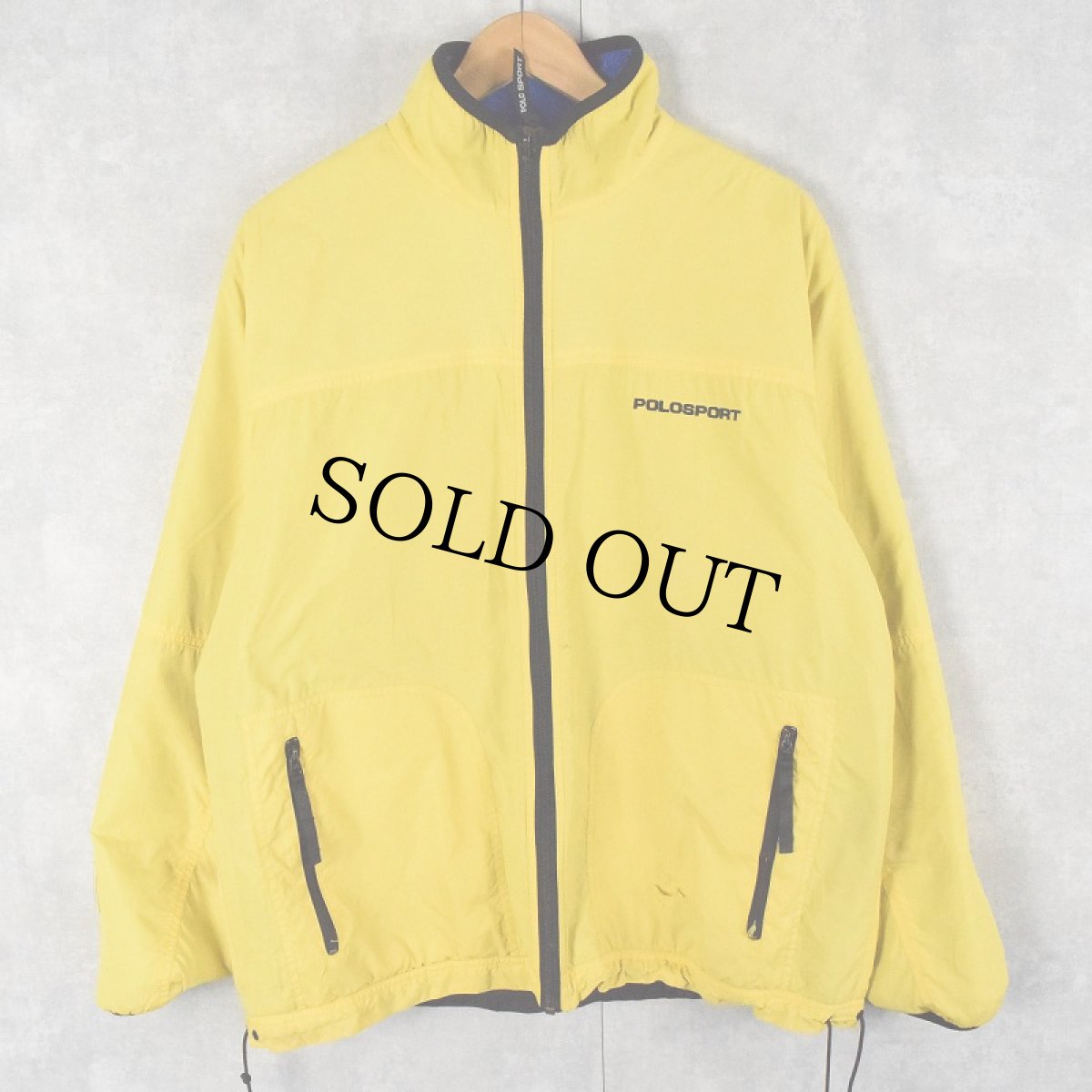 画像2: 90's POLO SPORT Ralph Lauren フリース×ナイロン リバーシブルジップジャケット M  (2)