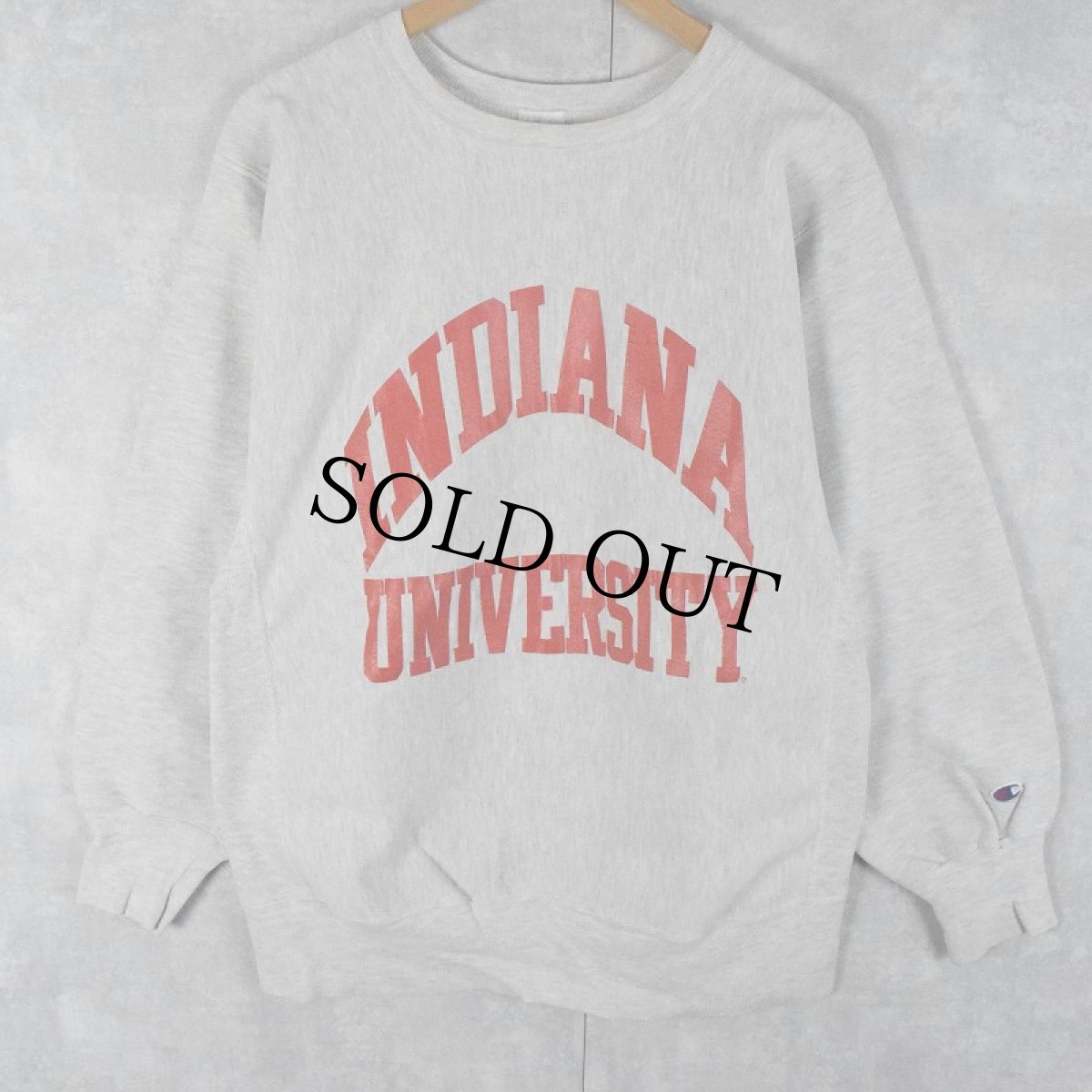 画像1: 90's Champion REVERSE WEAVE USA製 "INDIANA UNIVERSITY" プリントスウェット XL (1)