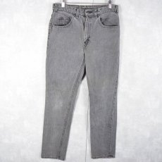 画像1: 90's Levi's 531 CANADA製 テーパードブラックデニムパンツ W31 (1)