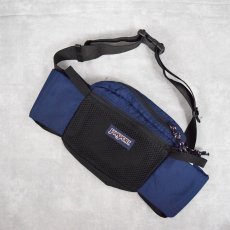 画像1: JANSPORT ナイロンウエストバッグ NAVY (1)