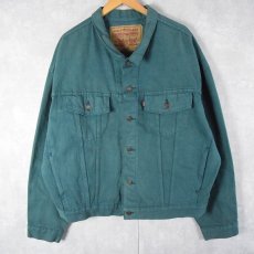 画像1: 90's Levi's 70598-0748 USA製 後染め デニムジャケット XL (1)