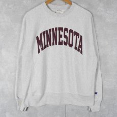 画像1: Champion REVERSE WEAVE "MINNESOTA" プリントスウェット M (1)