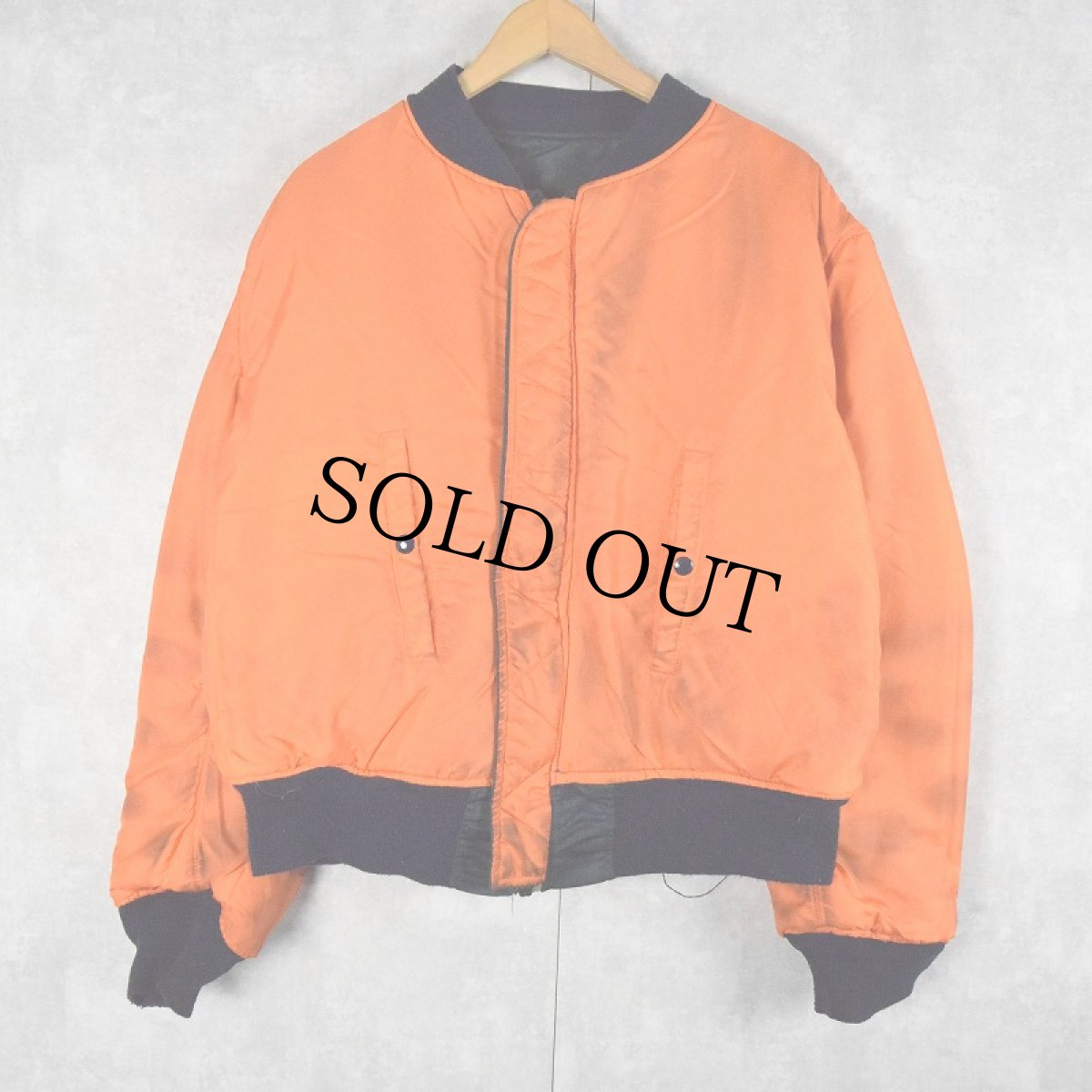 画像2: 民間品 ALPHA INDUSTRIES,INC. MA-1 フライトジャケット NAVY X-LARGE (2)