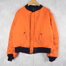 画像2: 民間品 ALPHA INDUSTRIES,INC. MA-1 フライトジャケット NAVY X-LARGE (2)