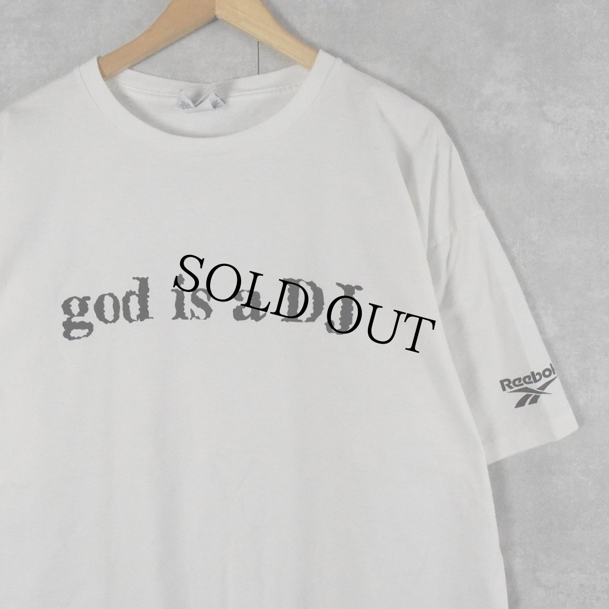 画像1: 90's FAITHLESS USA製 "god is a DJ" エレクトロ・バンドTシャツ XXL (1)