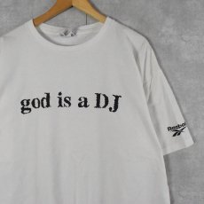 画像1: 90's FAITHLESS USA製 "god is a DJ" エレクトロ・バンドTシャツ XXL (1)