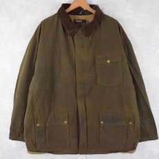 画像1: 90's POLO Ralph Lauren PORTUGAL製 オイルドジャケット XL (1)