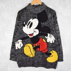 画像1: ERNY "MICKEY MOUSE" キャラクター ハイネックニットセーター (1)