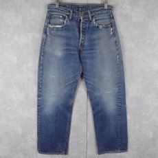 画像1: 60〜70's LEVI'S 501 BIGE デニムパンツ W30 (1)