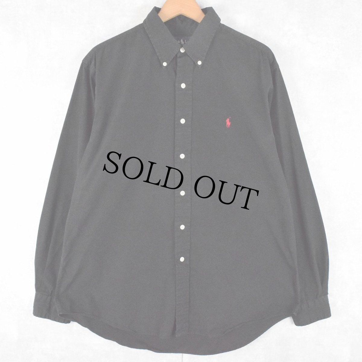 画像1: POLO Ralph Lauren "CLASSIC FIT" コットンボタンダウンシャツ XL (1)