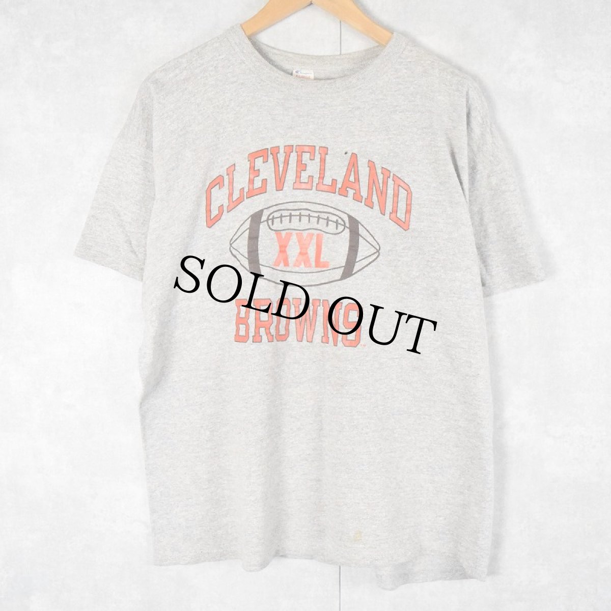画像2: 80's Champion USA製 トリコタグ "CLEVELAND BROWNS" プリントTシャツ XL (2)