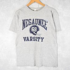 画像2: 80's Champion USA製 トリコタグ "NEGAUNEE VARSITY" プリントTシャツ L (2)