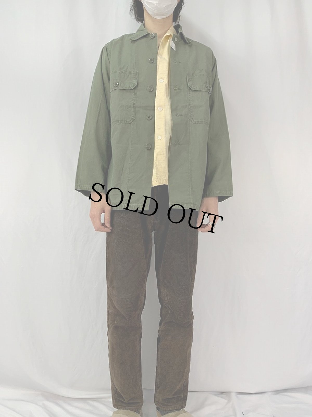 画像2: 60's U.S.ARMY ポプリン ユーティリティシャツ 2nd (2)