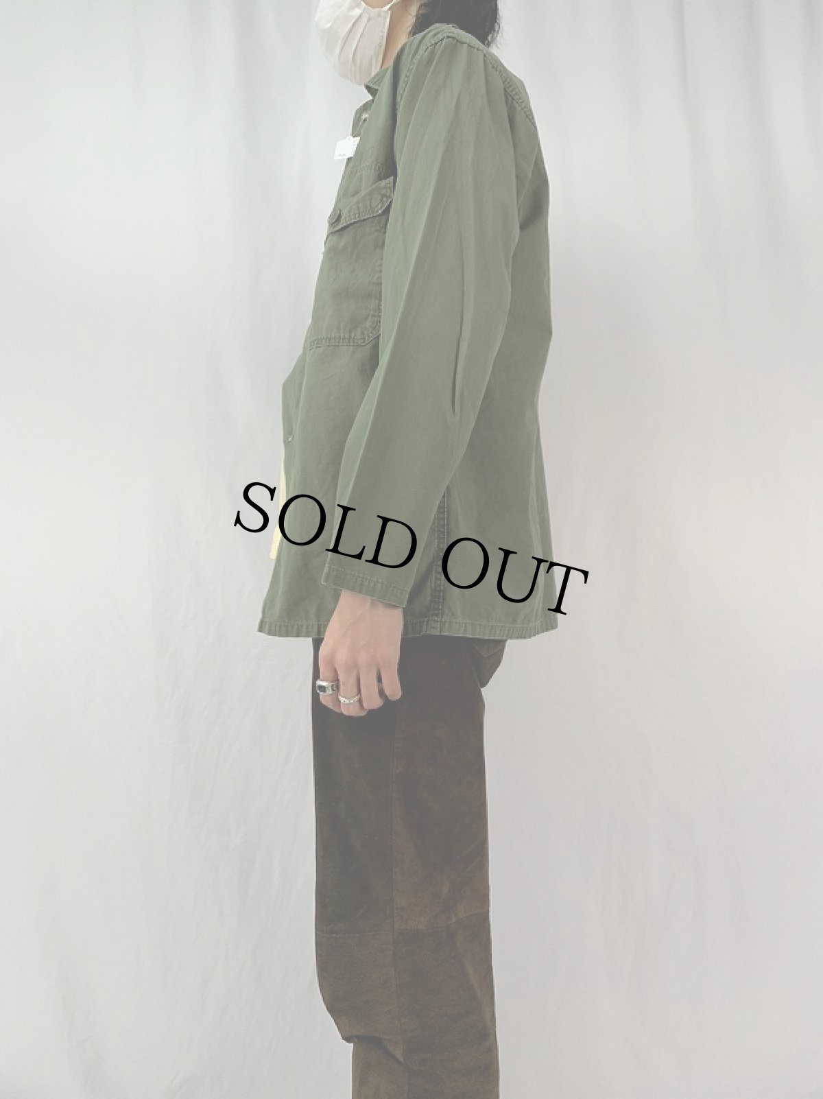 画像3: 60's U.S.ARMY ポプリン ユーティリティシャツ 2nd (3)