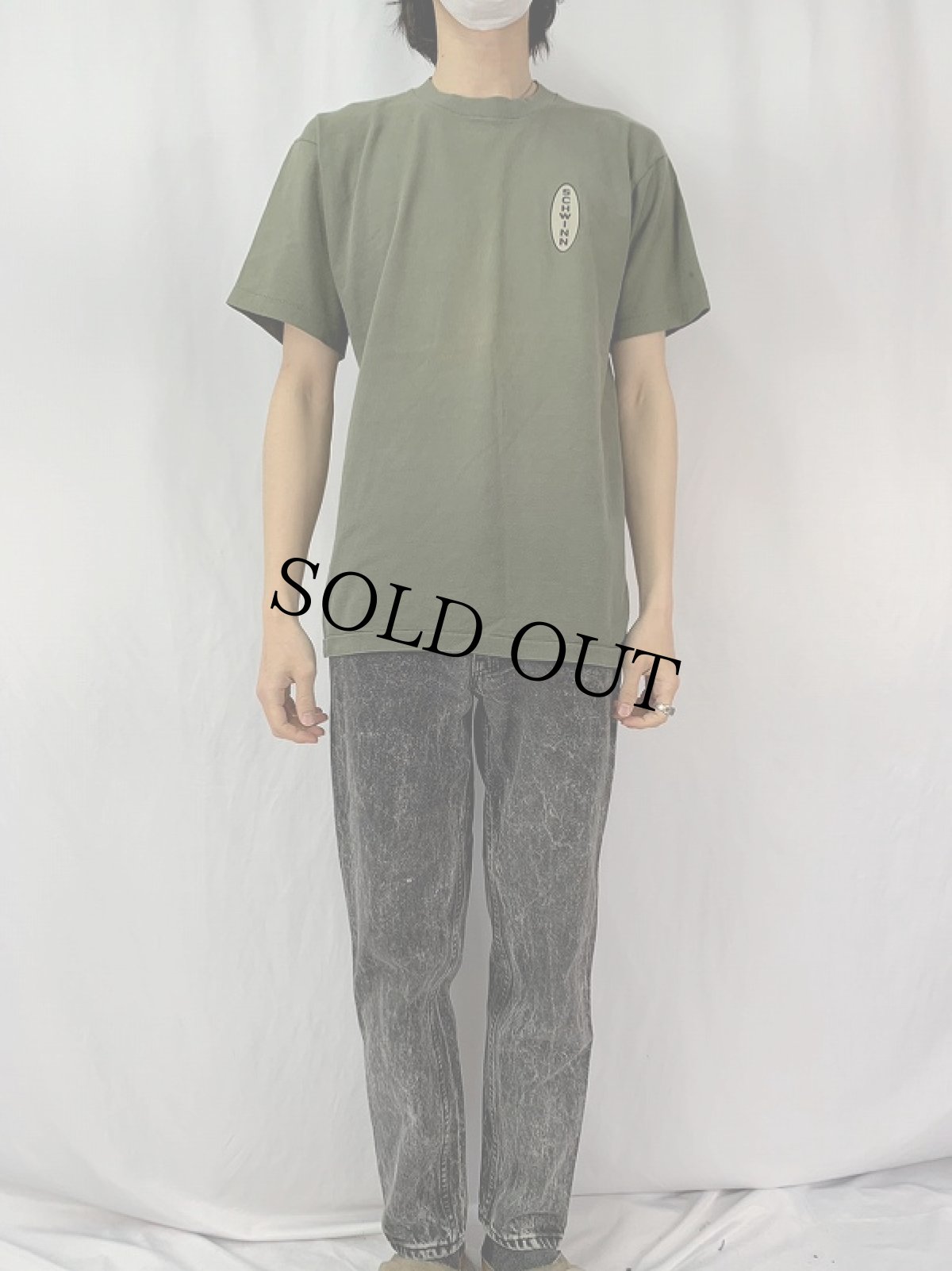 画像2: 90's Levi's 550 USA製 ケミカルウォッシュ ブラックデニムパンツ W31 (2)