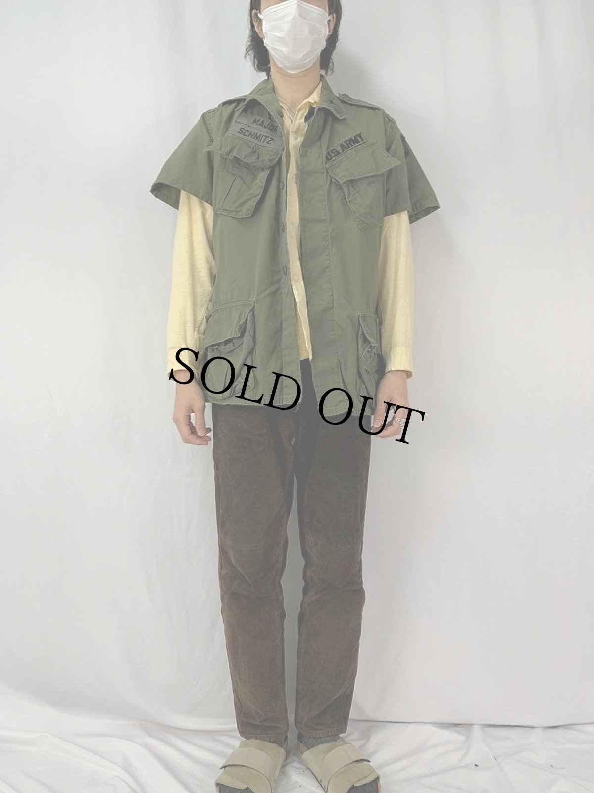 画像2: 60's U.S.ARMY リメイク ジャングルファティーグジャケット 2nd MEDIUM-REGULAR (2)