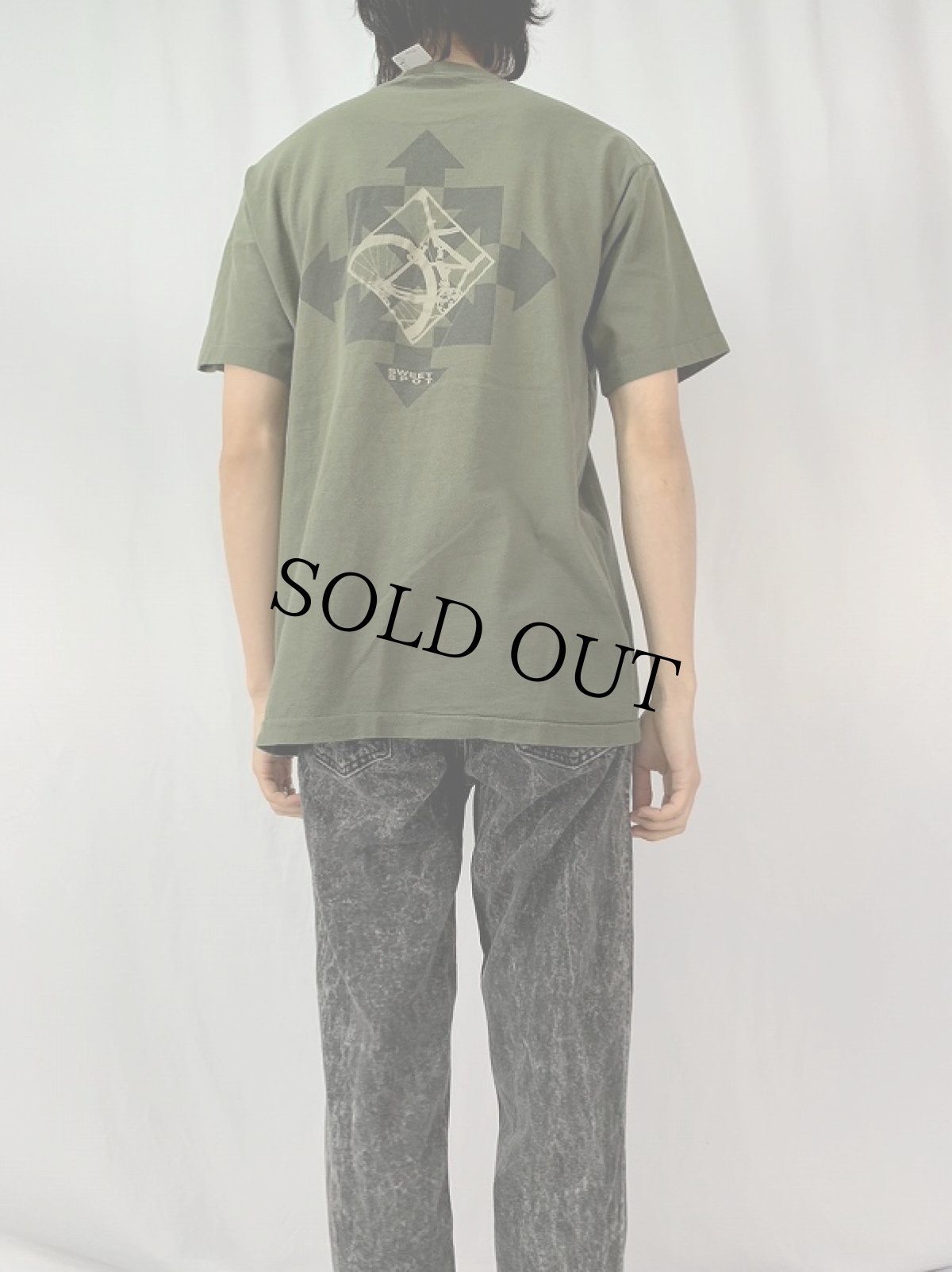 画像4: 90's Levi's 550 USA製 ケミカルウォッシュ ブラックデニムパンツ W31 (4)