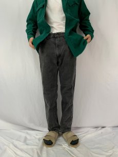 画像2: 90's Levi's 505 USA製 ブラックデニムパンツ W35 (2)