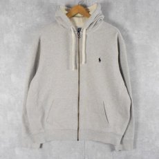 画像1: POLO Ralph Lauren REVERSE WEAVE TYPE 裏サーマル スウェットシップパーカー XL (1)