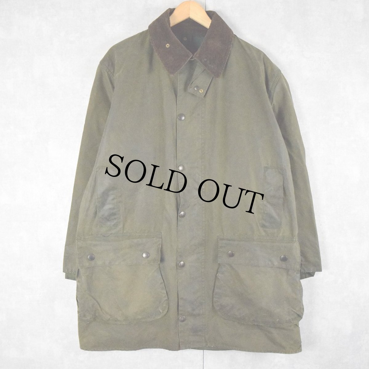 画像1: 90's Barbour ENGLAND製 "NORTHUMBRIA" オイルドジャケット 3ワラント (1)