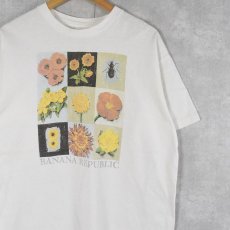 画像1: 90's BANANA REPUBLIC イラストプリントTシャツ  (1)