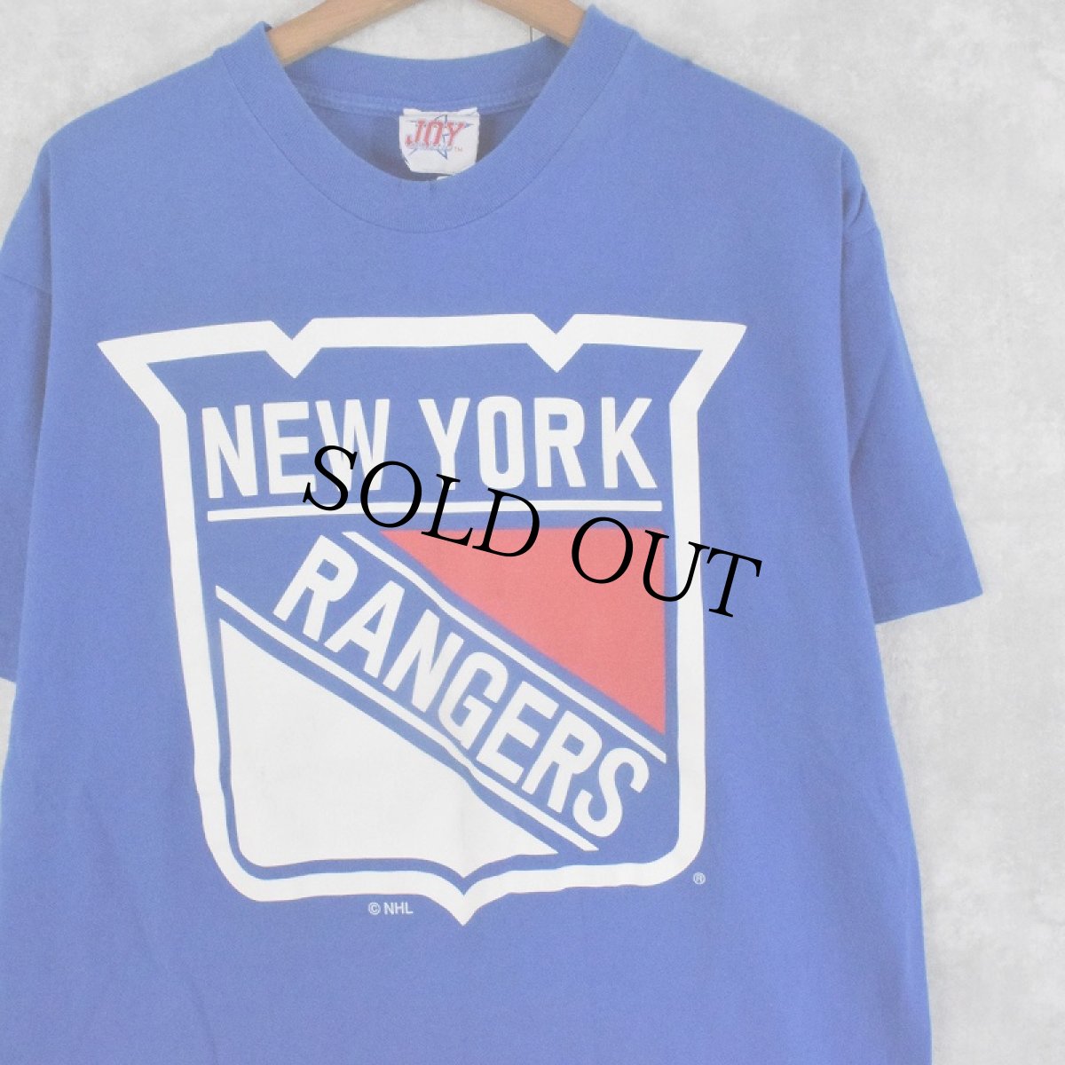 画像1: 90's "NEW YORK RANGERS" NHLチームロゴTシャツ  (1)