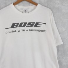 画像1: 【お客様お支払処理中】BOSE 音響機器メーカー ロゴプリントTシャツ XL (1)