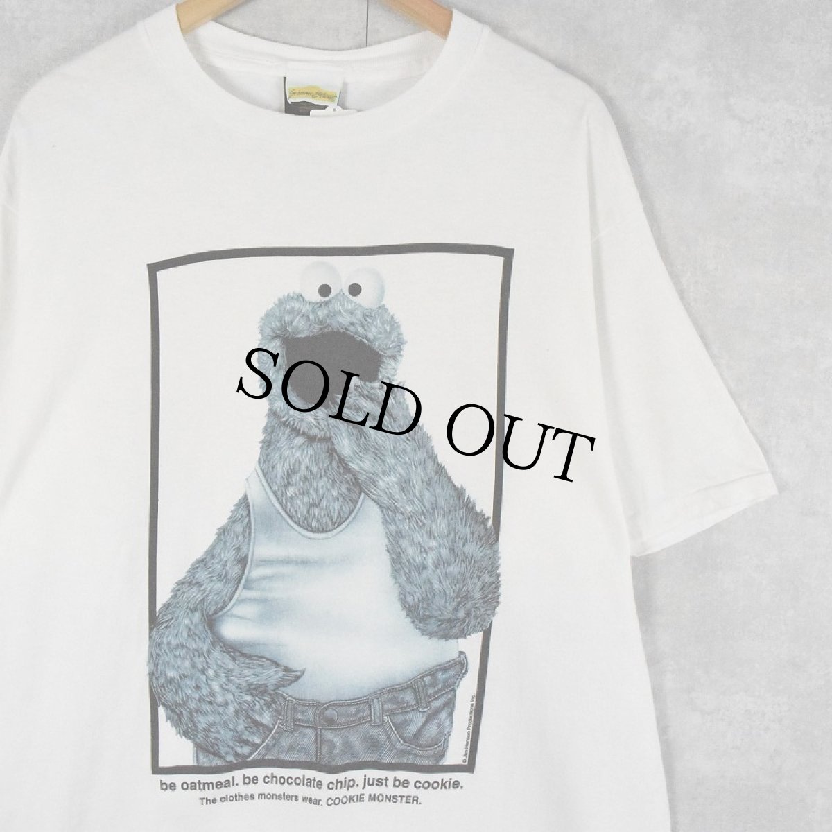 画像1: 90's COOKIE MONSTER USA製 "Calvin Klein"パロディTシャツ XL (1)