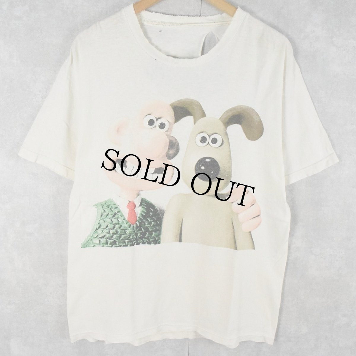 画像1: Wallace and Gromit キャラクタープリントTシャツ (1)