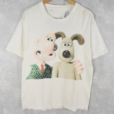 画像1: Wallace and Gromit キャラクタープリントTシャツ (1)