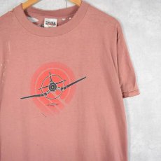 画像1: 90's POWELL PERALTA "Plane Series" イラストプリントTシャツ L (1)