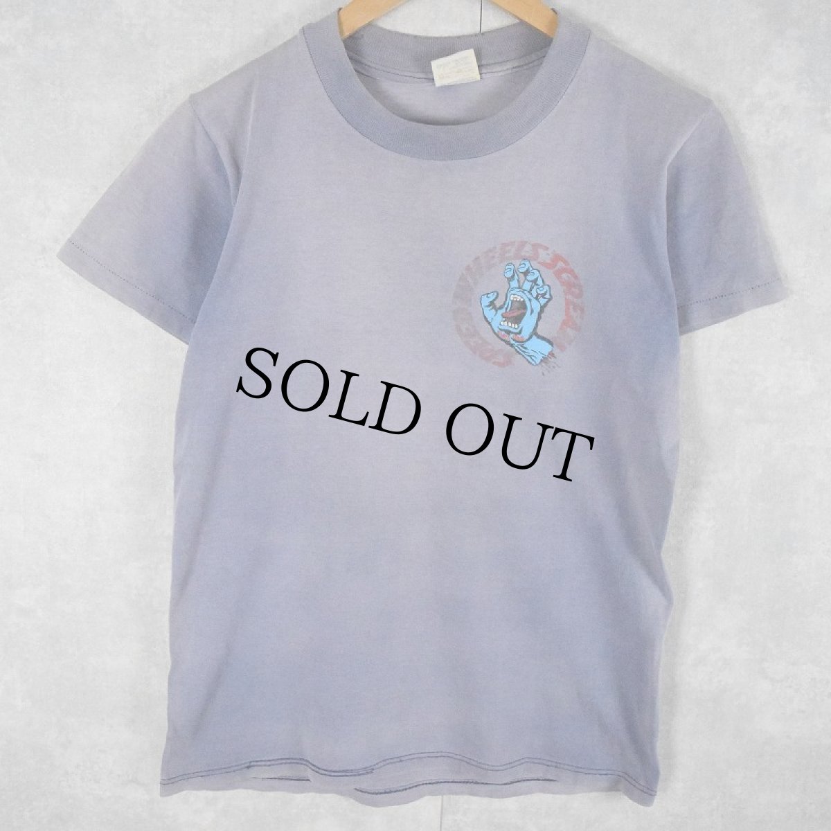 画像3: 80's SANTA CRUZ USA製 "SCREAMING HAND" ロゴプリントTシャツ S (3)