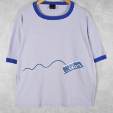 画像1: 2000's NINTENDO USA製 "ファミコン" プリントリンガーTシャツ XL (1)