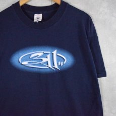 画像1: 90's 311 ロゴ×エイリアン ミクスチャーロックバンドTシャツ XL  (1)