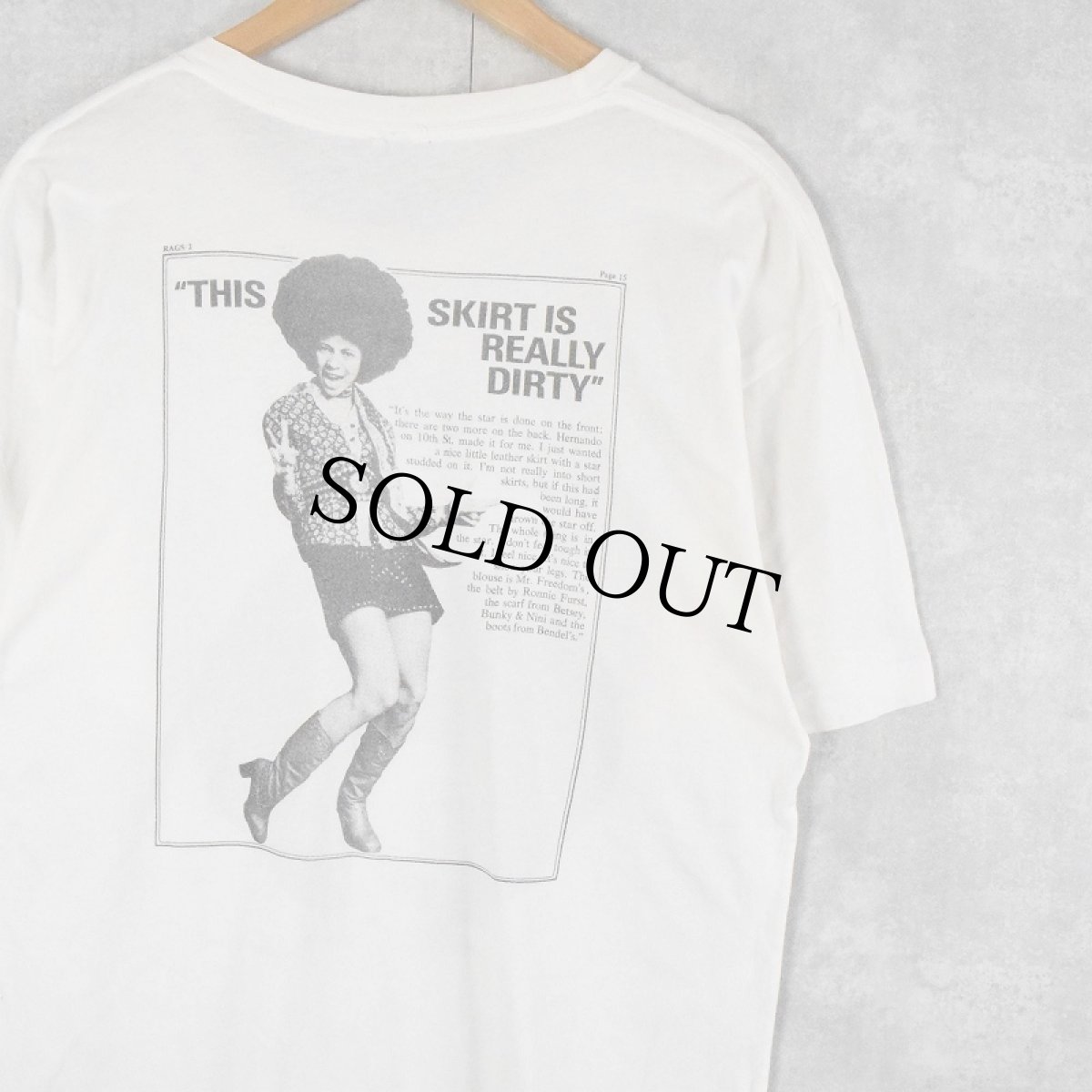 画像2: BETTY DAVIS ファンクロックシンガープリントTシャツ (2)