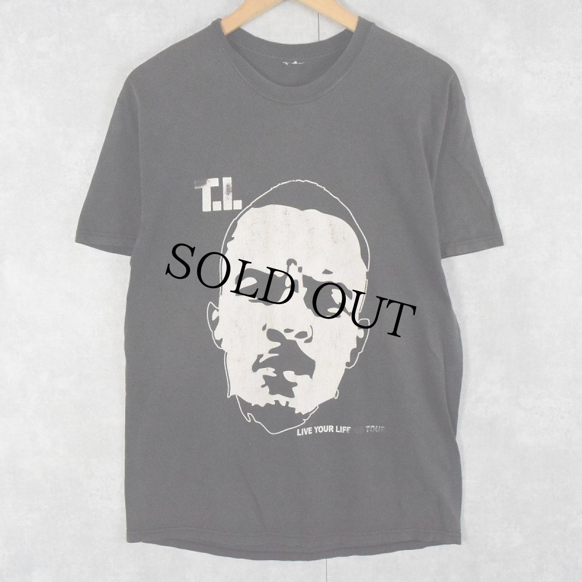 画像1: T.L. "LIVE YOUR LIFE '08 TOUR" ヒップホップTシャツ  (1)